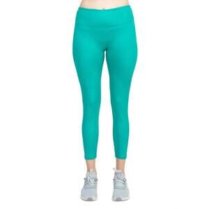 NEW AC-TIV-OLOGY mid waist banded high shine 7/8 interlock legging in jade